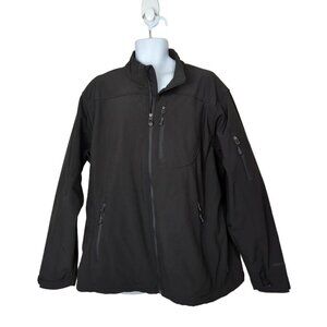 Free Country Men's Jacket Black fleece lined Size 2XL